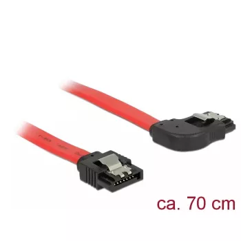 Cavo SATA DeLOCK 83970 0,7 m SATA 7 pin nero rosso