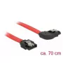 Cavo SATA DeLOCK 83970 0,7 m SATA 7 pin nero rosso