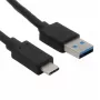 Cavo USB Helos 181542 USB 3.2 Gen 2 1 m USB A USB C nero