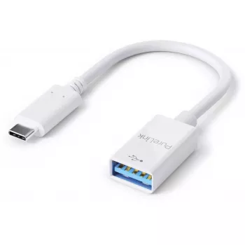 Cavo USB PureLink IS230 0,1 m USB-C su USB-A bianco