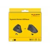 Mouse Office DeLOCK 12622 per destrimani RF wireless ottico 1000 DPI