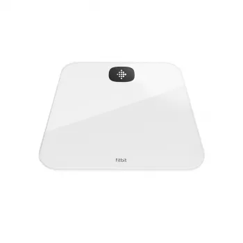 Bilancia pesapersone elettronica Fitbit Aria Air quadrata bianca