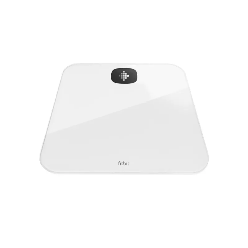 Bilancia pesapersone elettronica Fitbit Aria Air quadrata bianca