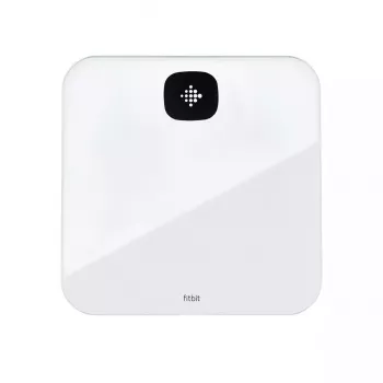 Bilancia pesapersone elettronica Fitbit Aria Air quadrata bianca