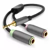 Splitter audio Helos 288715 nero grigio