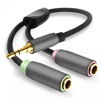 Splitter audio Helos 288715 nero grigio