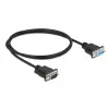 Cavo seriale DeLOCK 86601 nero 1 m RS-232 Sub-D9