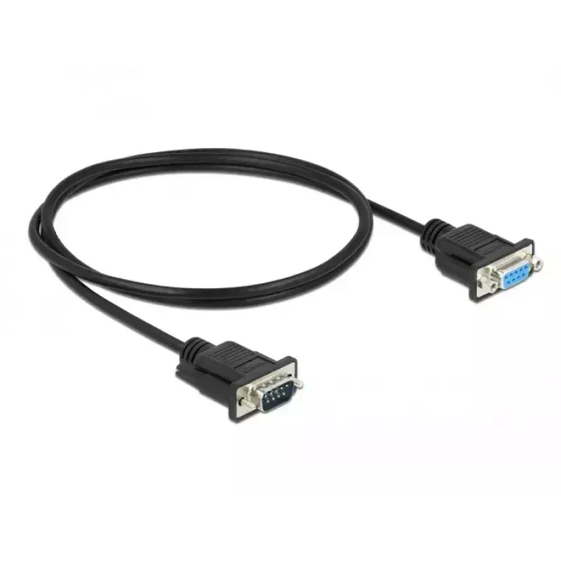 Cavo seriale DeLOCK 86601 nero 1 m RS-232 Sub-D9
