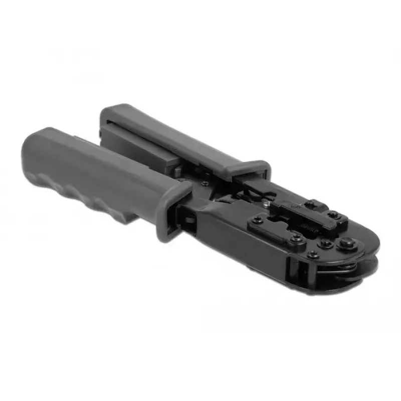 Pinza crimpatrice con spellafili e tester di rete DeLOCK 90510