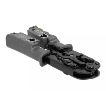 Pinza crimpatrice con spellafili e tester di rete DeLOCK 90510