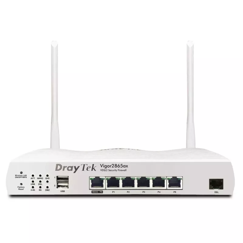 Router da tavolo DrayTek Vigor 2865ax dual band Wi-Fi 6