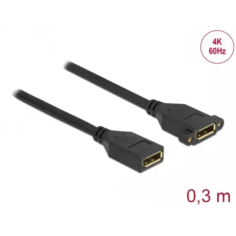 Cavo DisplayPort femmina su femmina per montaggio a pannello DeLOCK 87099