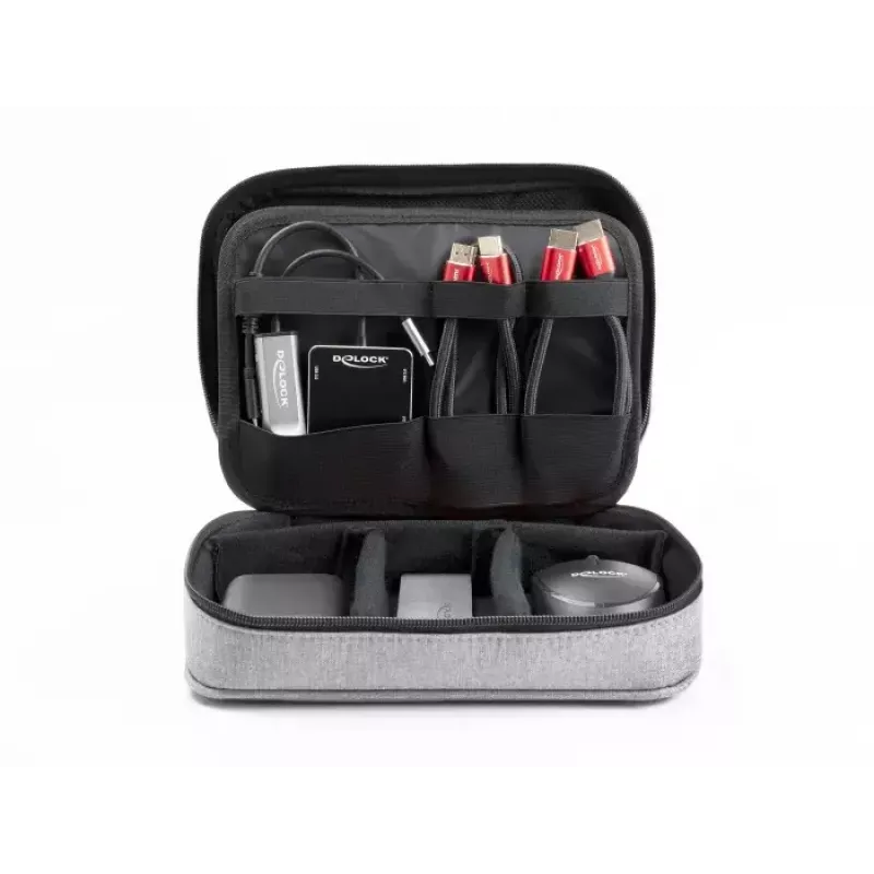 Borsa per attrezzi DeLOCK 18412 grigio poliestere 175x235x60mm