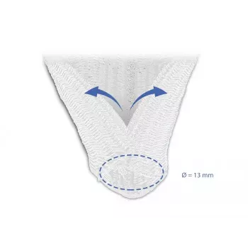 Guaina intrecciata DeLOCK 20808 5 m x 13 mm bianco
