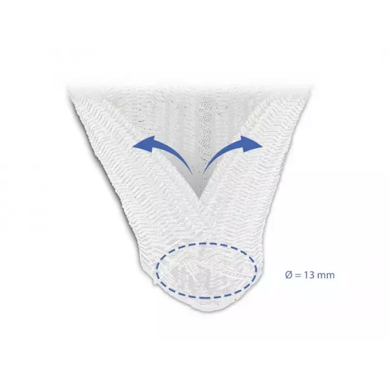 Guaina intrecciata DeLOCK 20808 5 m x 13 mm bianco