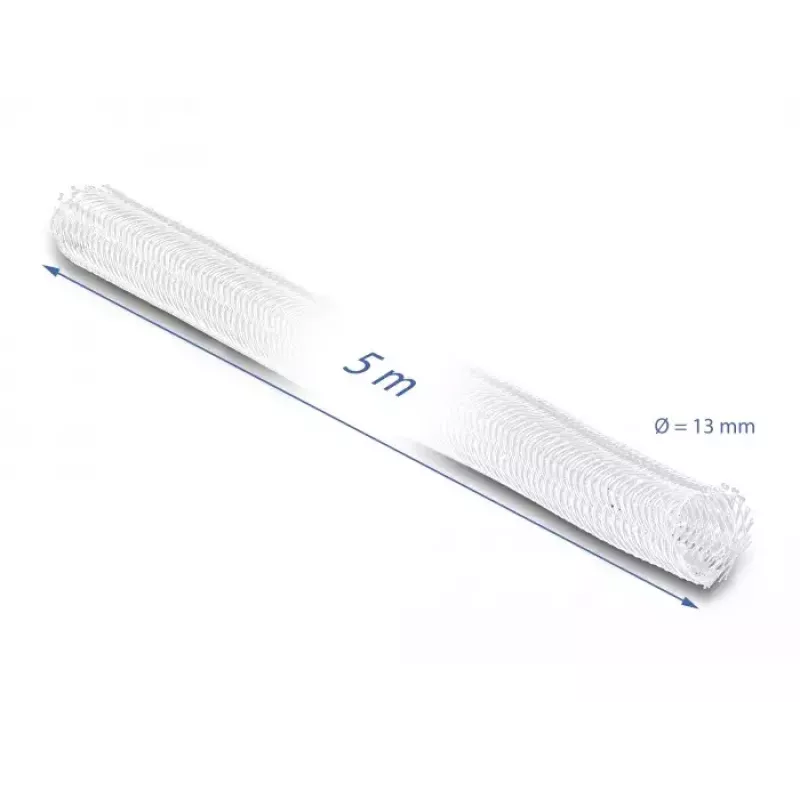 Guaina intrecciata DeLOCK 20808 5 m x 13 mm bianco
