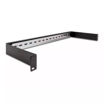 Supporto per cavi DeLOCK pannello a guida DIN 19 pollici 1U nero