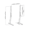 Supporto per monitor PureLink PM-TVS-02 nero 165,1 cm 35 kg