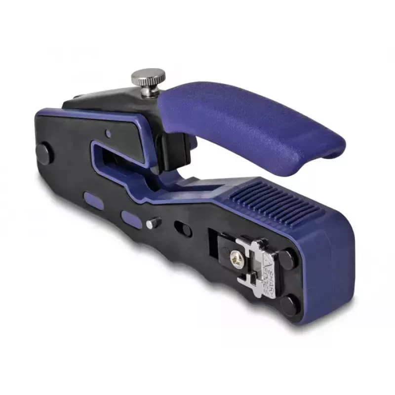 DeLOCK 90577 pinza crimpatrice per cavi attrezzo crimpatura nero blu larghezza 62 mm lunghezza 135 mm altezza 20 mm