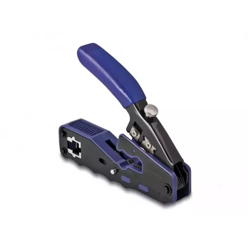 DeLOCK 90577 pinza crimpatrice per cavi attrezzo crimpatura nero blu larghezza 62 mm lunghezza 135 mm altezza 20 mm