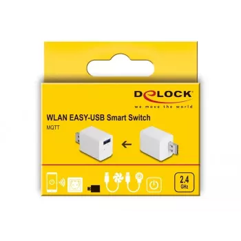 Presa smart DeLOCK 11828 per interni Wi-Fi 2 A bianco