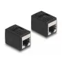 Adattatore DeLOCK connettore femmina RJ45 a connettore femmina RJ45 Cat.6A nero