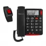 Telefono analogico amplicomms BigTel 50 Alarm Plus identificazione chiamante grigio scuro