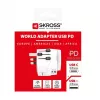 Adattatore spina Power Plug Skross 61663 universale bianco 100-250V 2,4A USB