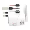 Adattatore spina Power Plug Skross 61663 universale bianco 100-250V 2,4A USB
