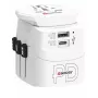 Adattatore spina Power Plug Skross 61663 universale bianco 100-250V 2,4A USB