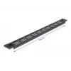 Pannello cieco forato DeLOCK 19 pollici 66985 nero metallo 1U