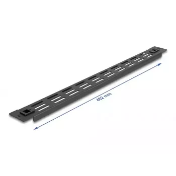 Pannello cieco forato DeLOCK 19 pollici 66985 nero metallo 1U