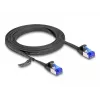 Cavo di rete DeLOCK patch cord piatto RJ45 maschio su maschio Cat.6A 2 m nero