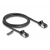 Cavo di rete DeLOCK RJ45 maschio su maschio Cat.8.1 1 m nero