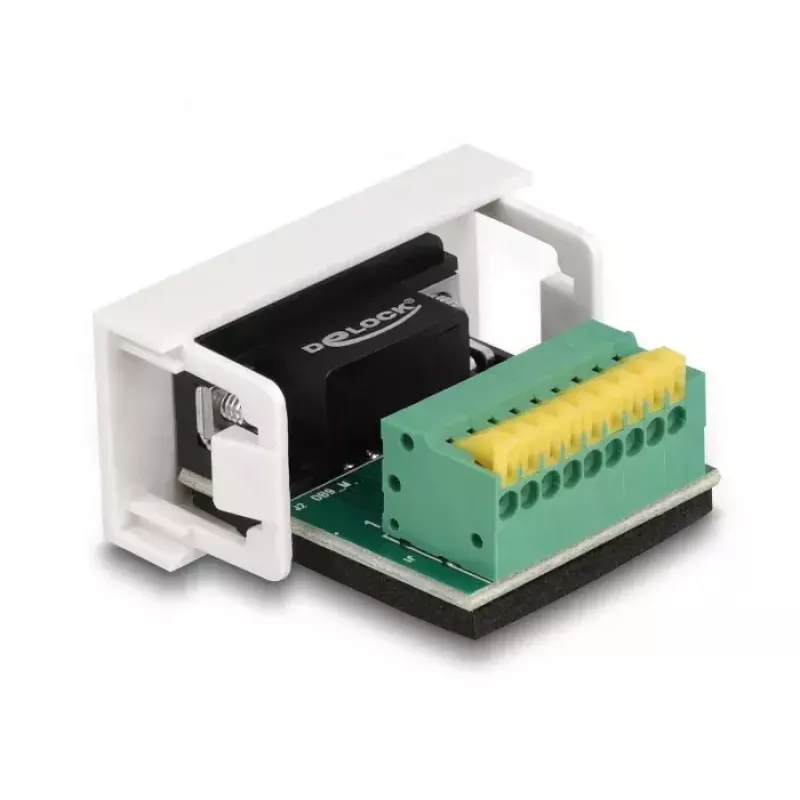 DeLOCK modulo Easy 45 D-Sub 9 poli connettore maschio su morsettiera 22,5 x 45 mm