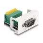 DeLOCK modulo Easy 45 D-Sub 9 poli connettore maschio su morsettiera 22,5 x 45 mm
