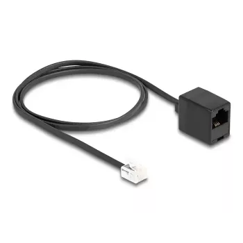 Cavo telefonico DeLOCK connettore maschio RJ11 su connettore femmina RJ45 nero 1 m