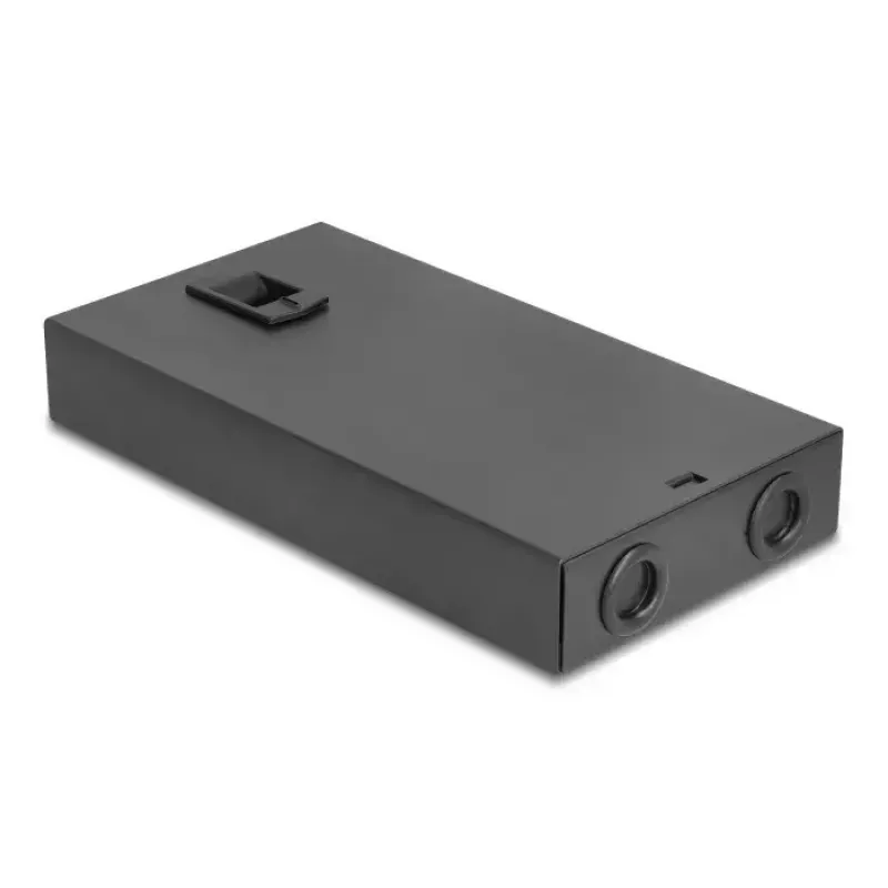 Cavo di rete DeLOCK scatola di terminazione desktop in fibra ottica 8 porte SC simplex nero