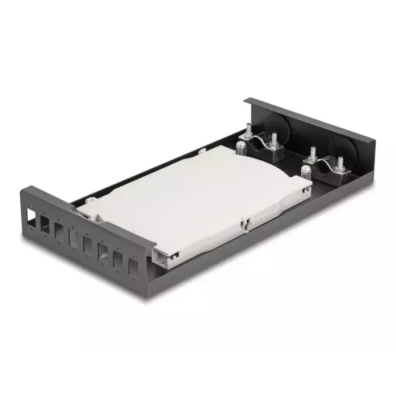 Cavo di rete DeLOCK scatola di terminazione desktop in fibra ottica 8 porte SC simplex nero