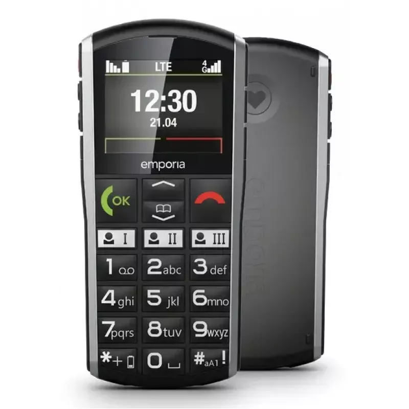 Smartphone Emporia SIMPLICITY-LTE 5,08 cm (2 pollici) 1200 mAh nero, argento