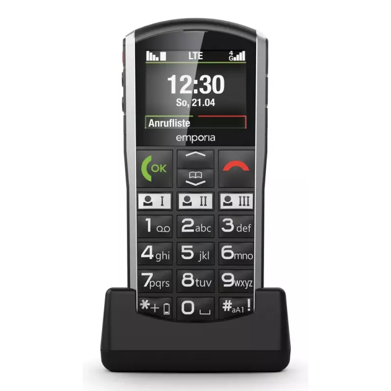 Smartphone Emporia SIMPLICITY-LTE 5,08 cm (2 pollici) 1200 mAh nero, argento