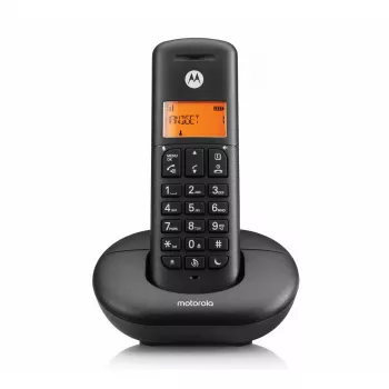 Telefono cordless DECT MOTOROLA E201 — microtelefono senza fili con vivavoce, fino a 50 registrazioni