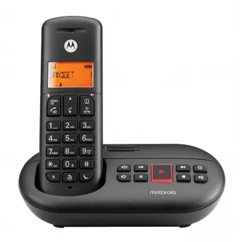 Telefono DECT Motorola E211 identificazione chiamante nero microtelefono senza fili
