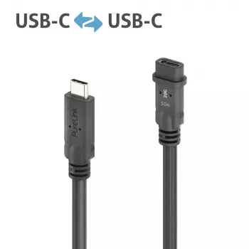 Cavo USB PureLink PI6630-030 USB4 Gen 2x2 3 m USB C nero