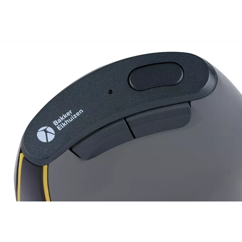 BakkerElkhuizen FastForward mouse, per destrorsi, design verticale, ottico, RF Wireless + Bluetooth + USB Type-C, 500 DPI, grigio