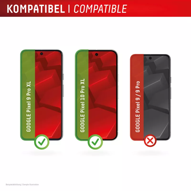 Displex Pellicola protettiva display (10H) per Google Pixel 9 Pro XL, Pixel 10 Pro XL, cornice di montaggio Eco, antigraffio