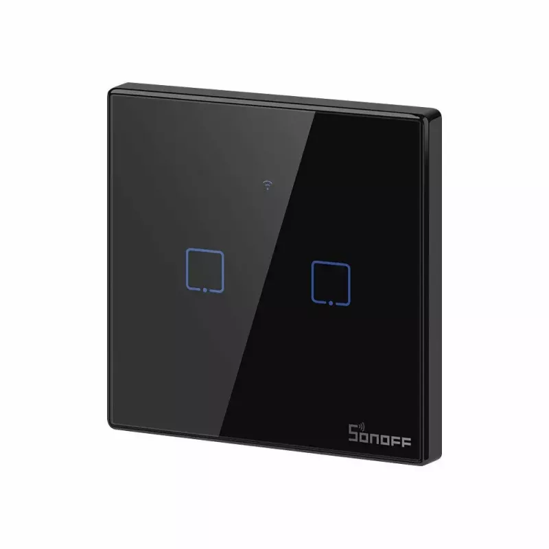 Interruttore touch Sonoff T3 EU TX WiFi RF 433 2 canali – interruttore smart da parete, pannello touch EU