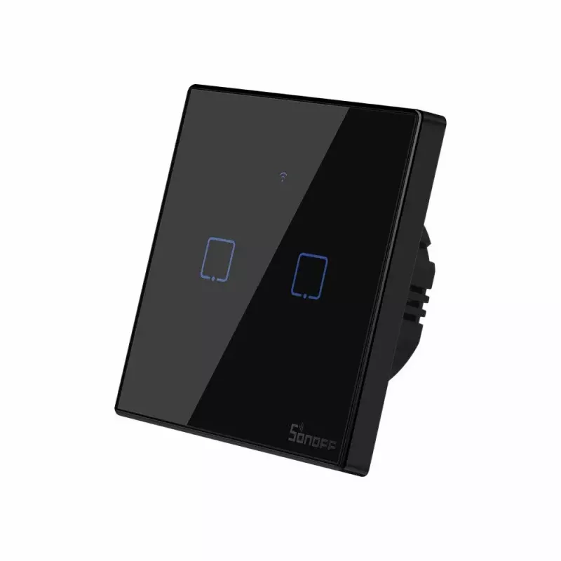 Interruttore touch Sonoff T3 EU TX WiFi RF 433 2 canali – interruttore smart da parete, pannello touch EU