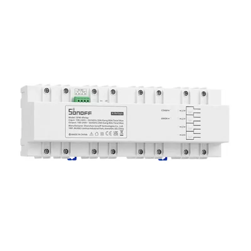 Interruttore intelligente Sonoff SPM-4Relay modulo relè Wi‑Fi 4 canali 4×20A