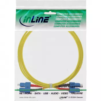 InLine cavo in fibra ottica duplex SC/SC 9/125µm OS2 10m